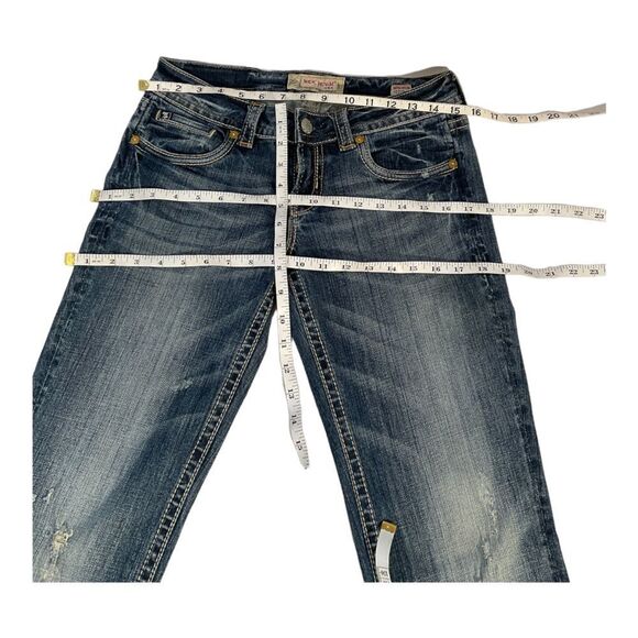 MEK DENIM USA Mykonos Women’s Jeans Straight Leg Dark Wash Denim Size 27x34 - Picture 12 of 15